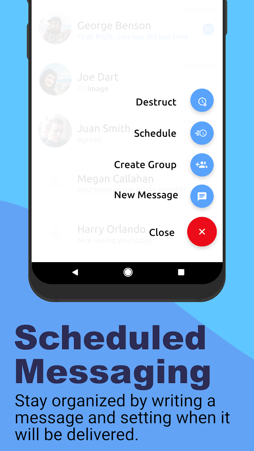 schedule messages